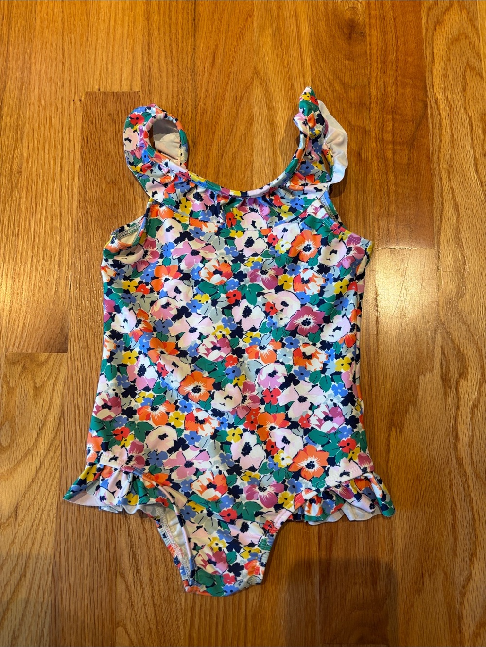 GAP Floral Ruffle One-Piece Swimsuit - Multicolor